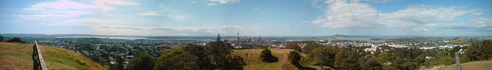 Auckland cityscape from Mount Eden